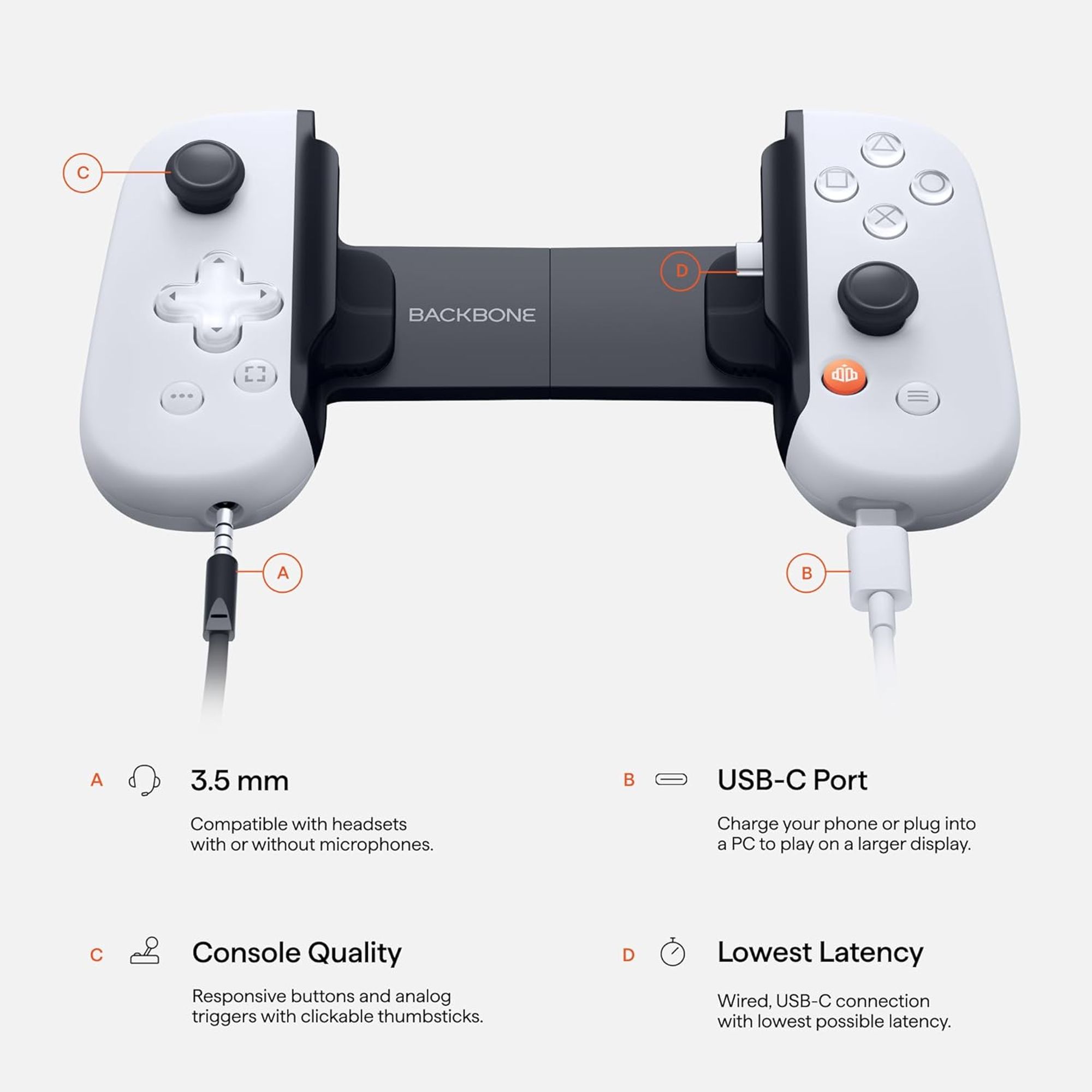 white Blackbone One controller