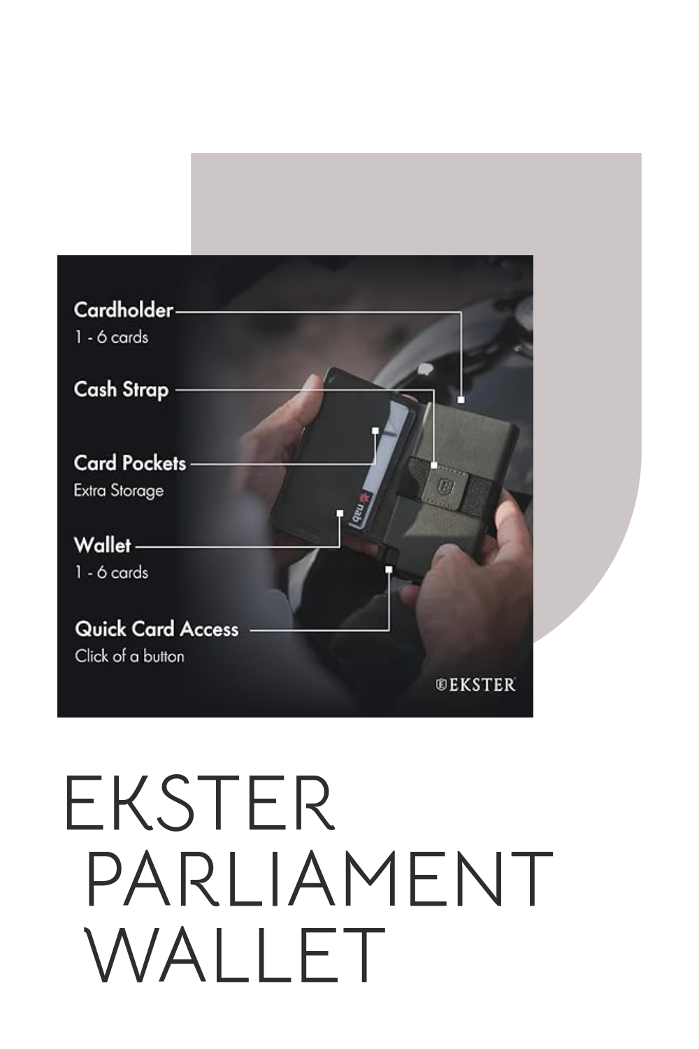 Ekster black wallet